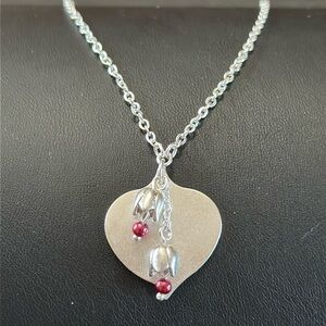 Pilgrim Danish Design Silver Plate Vintage Necklace